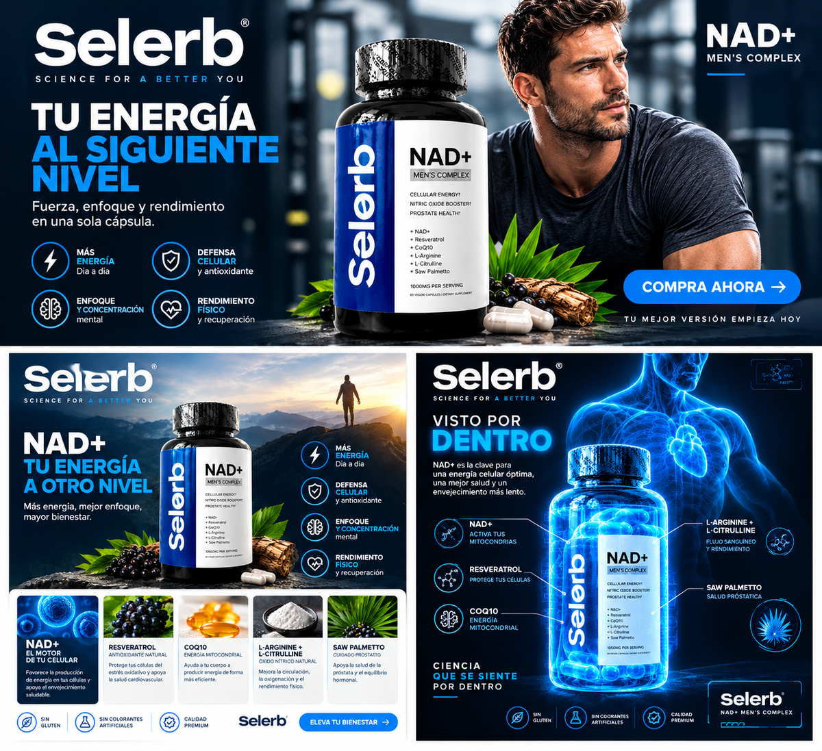 SELERB NAD+ RESVERATROL X 60 CAPS